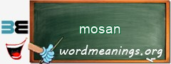 WordMeaning blackboard for mosan